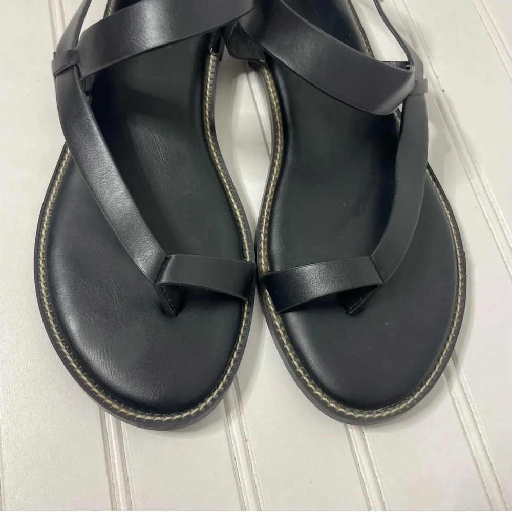Joie Lennox Black Leather Women's Sandals 333