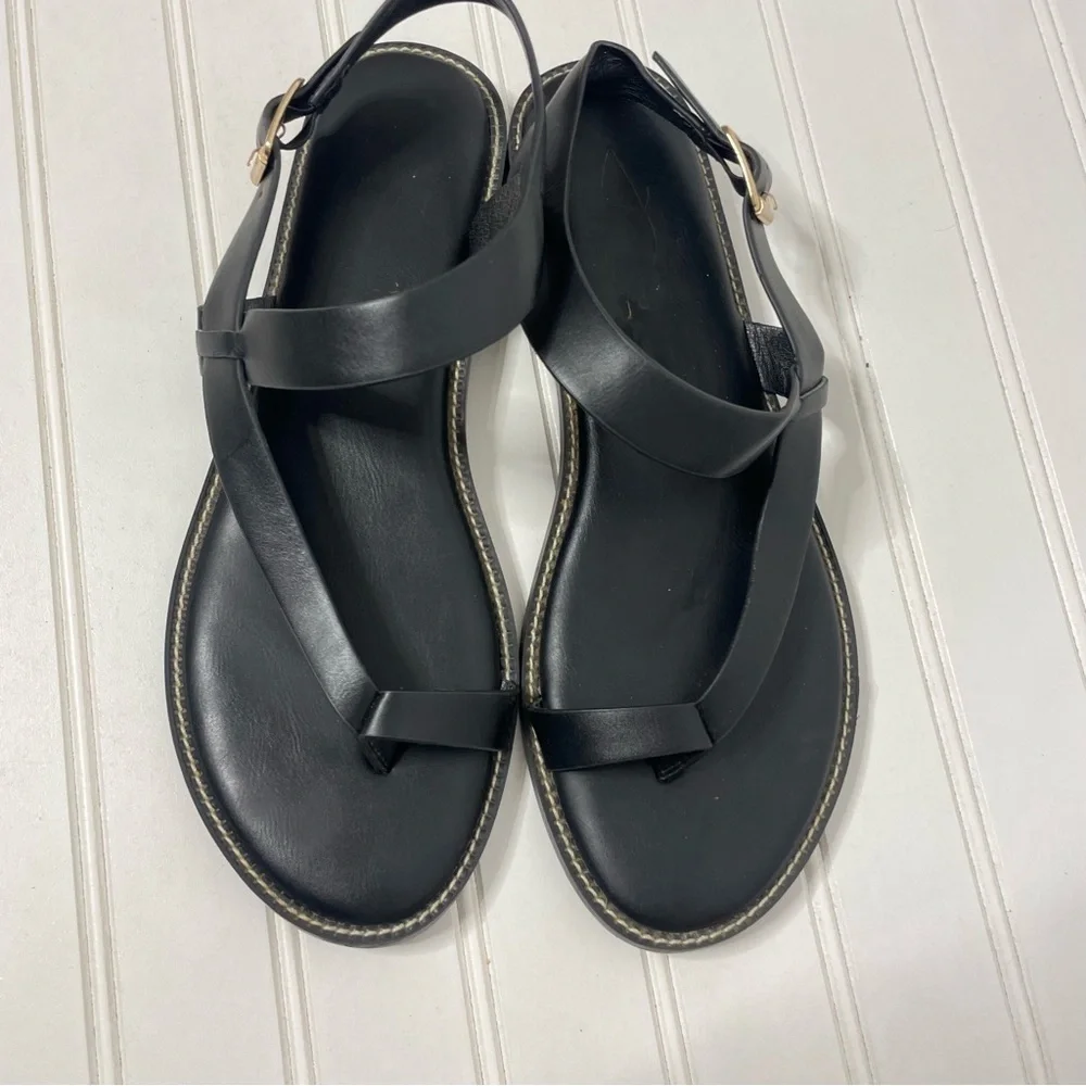 Joie Lennox Black Leather Women's Sandals 333