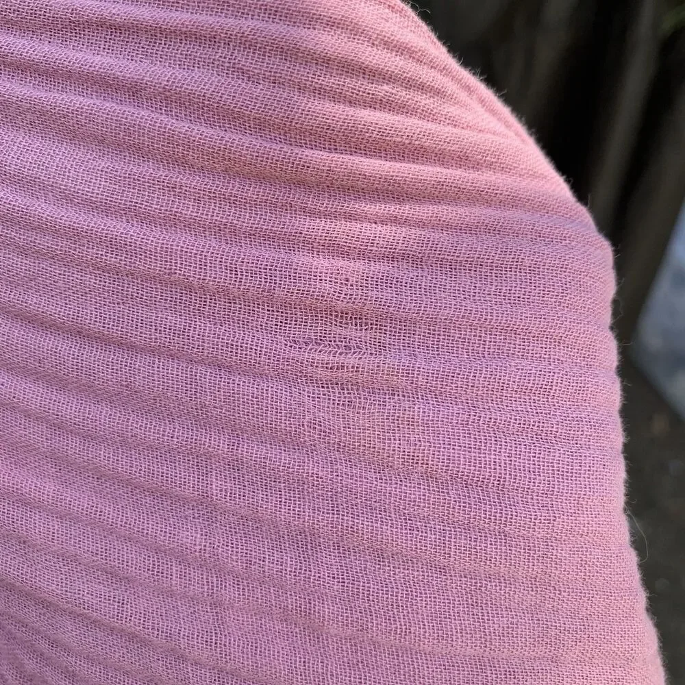Xirena Cotton Gauze Pink Blouse Cottagecore Prairie Beachy Boho Quiet Luxury S