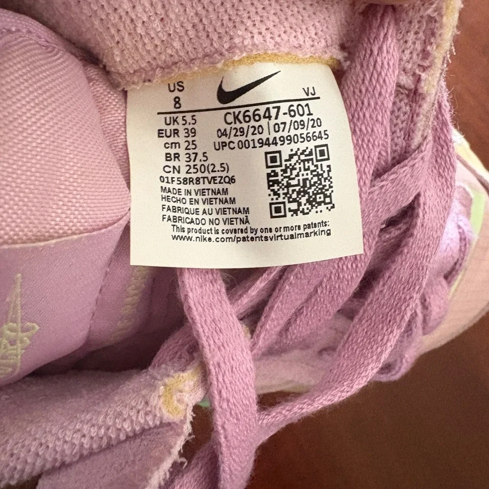 Nike Waffle Racer 2X Womens 8 Arctic Pink‎ Green CK6647-601