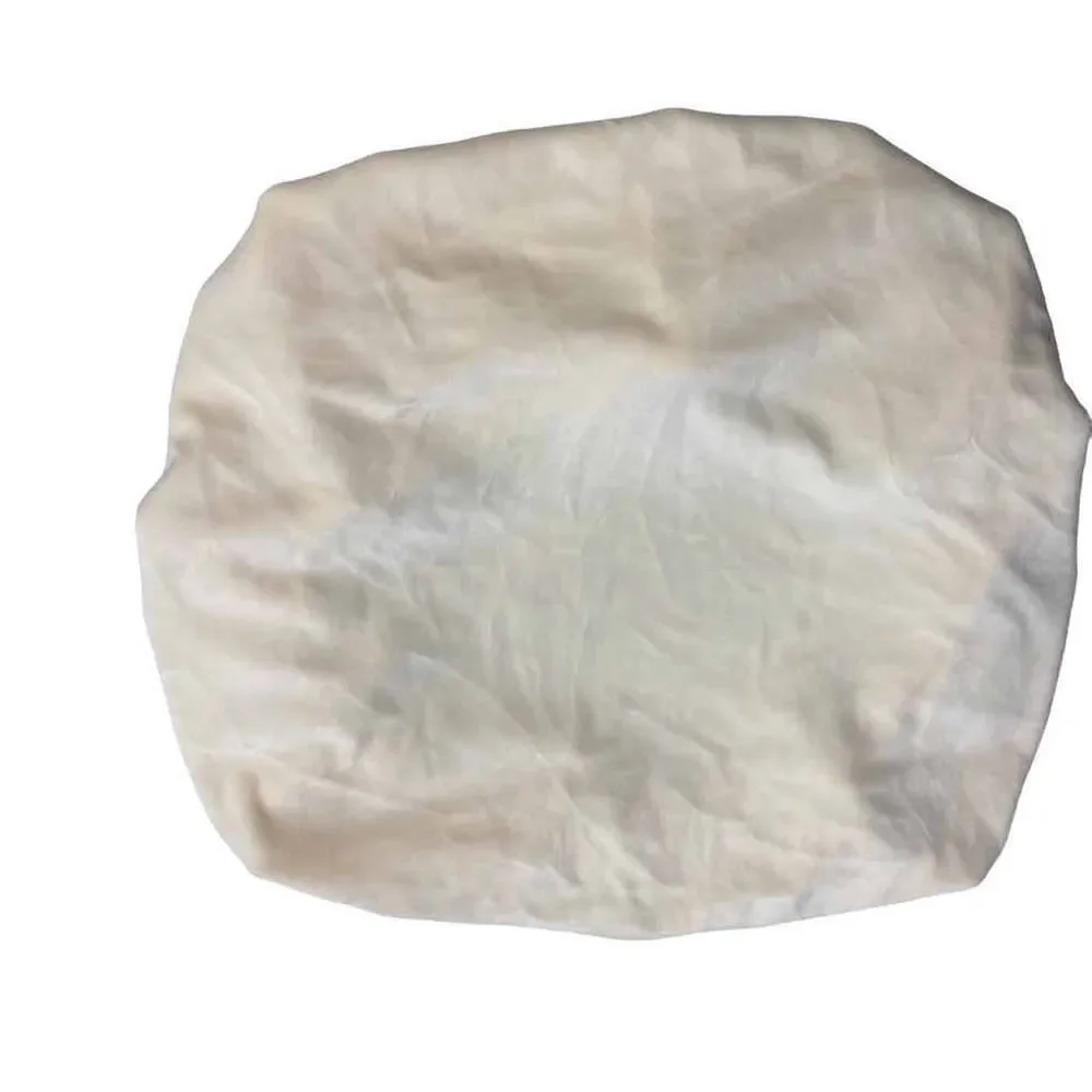 Set‎ of 6 Velvet Seat Covers for Dining Room Chairs Stretch Cream New