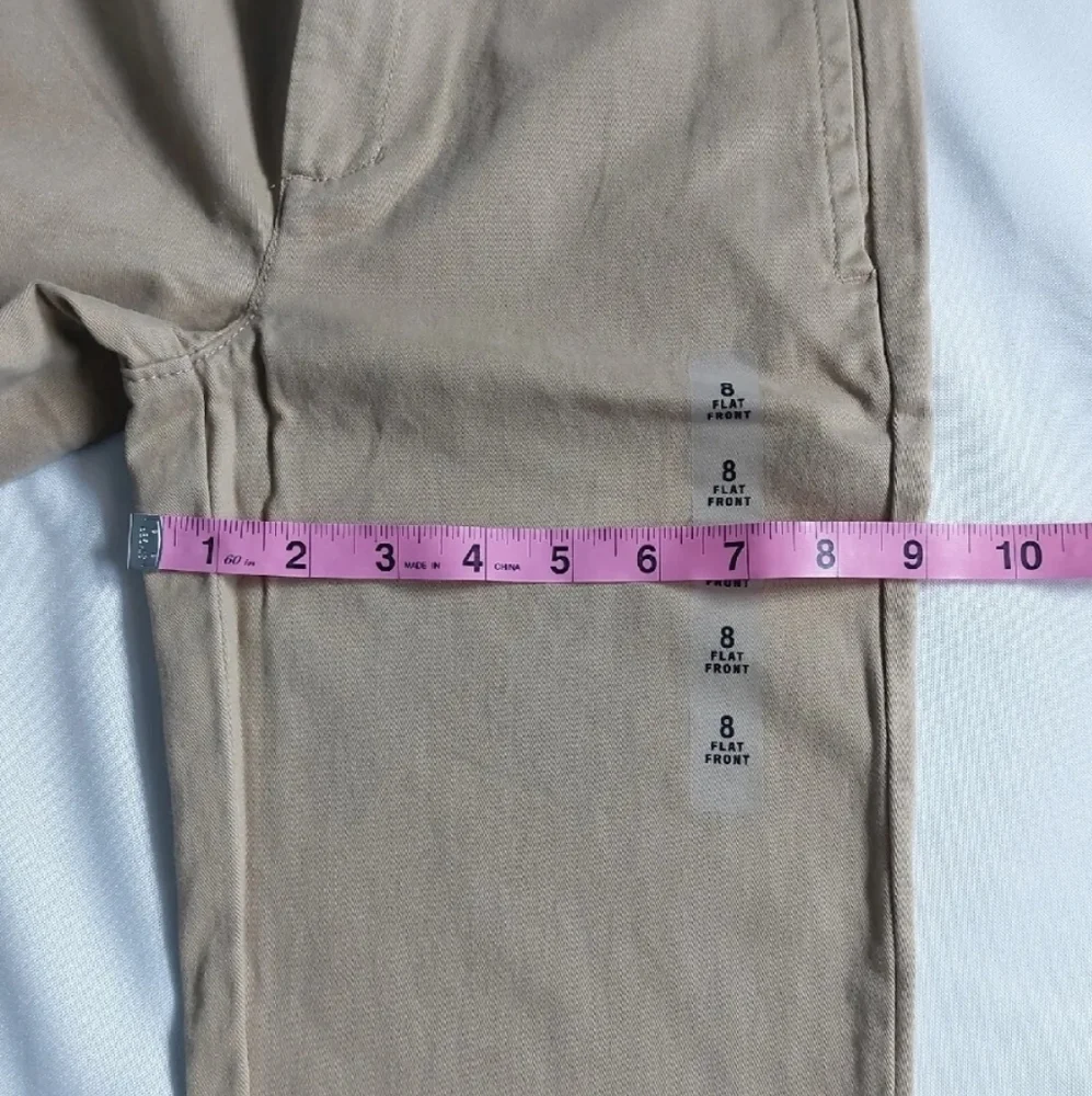 The Children's Place Boys uniform chino Pants adjustable Waist Size 8‎