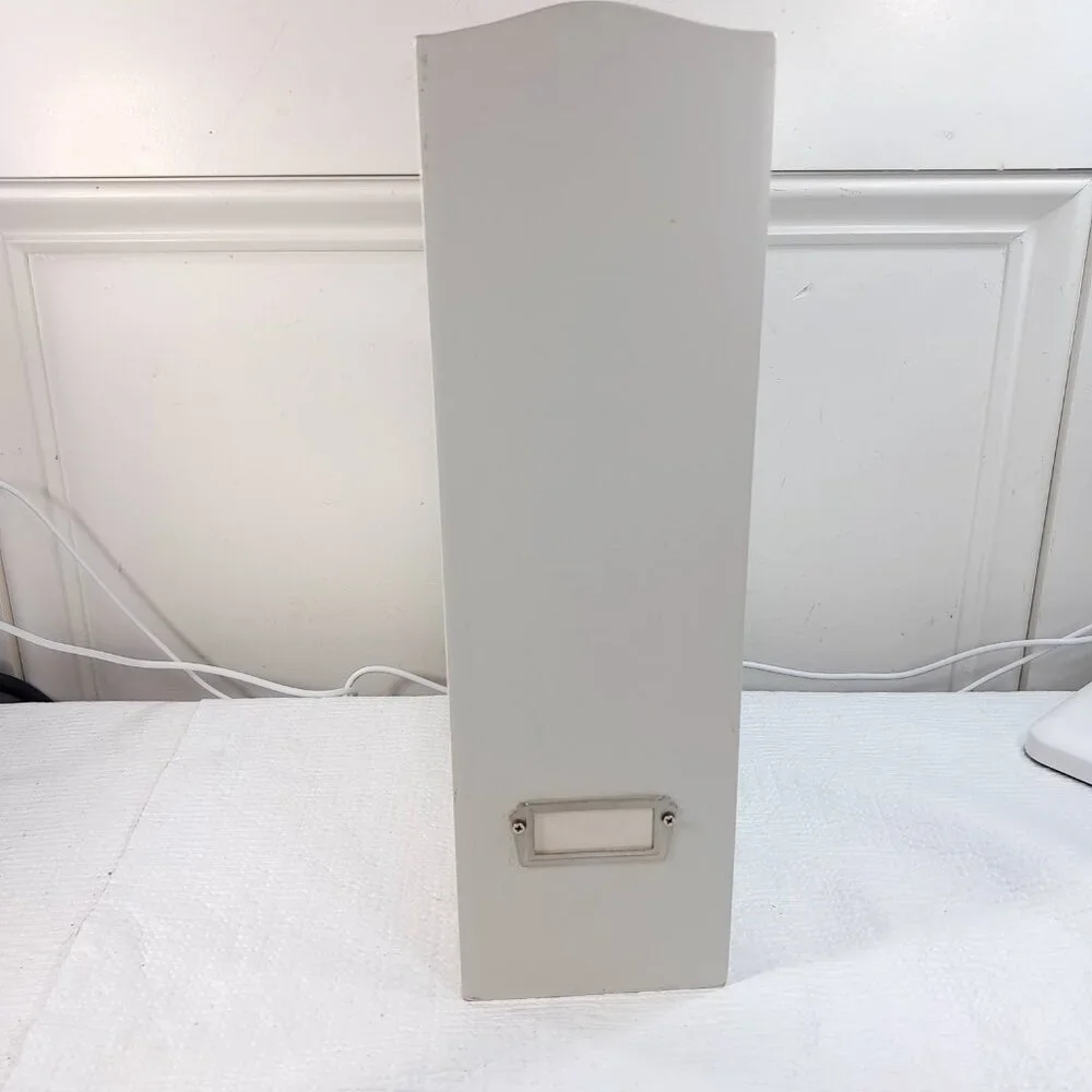 Rubbermaid Ikon wood‎ Magazine file organizer cream white storage Home Office