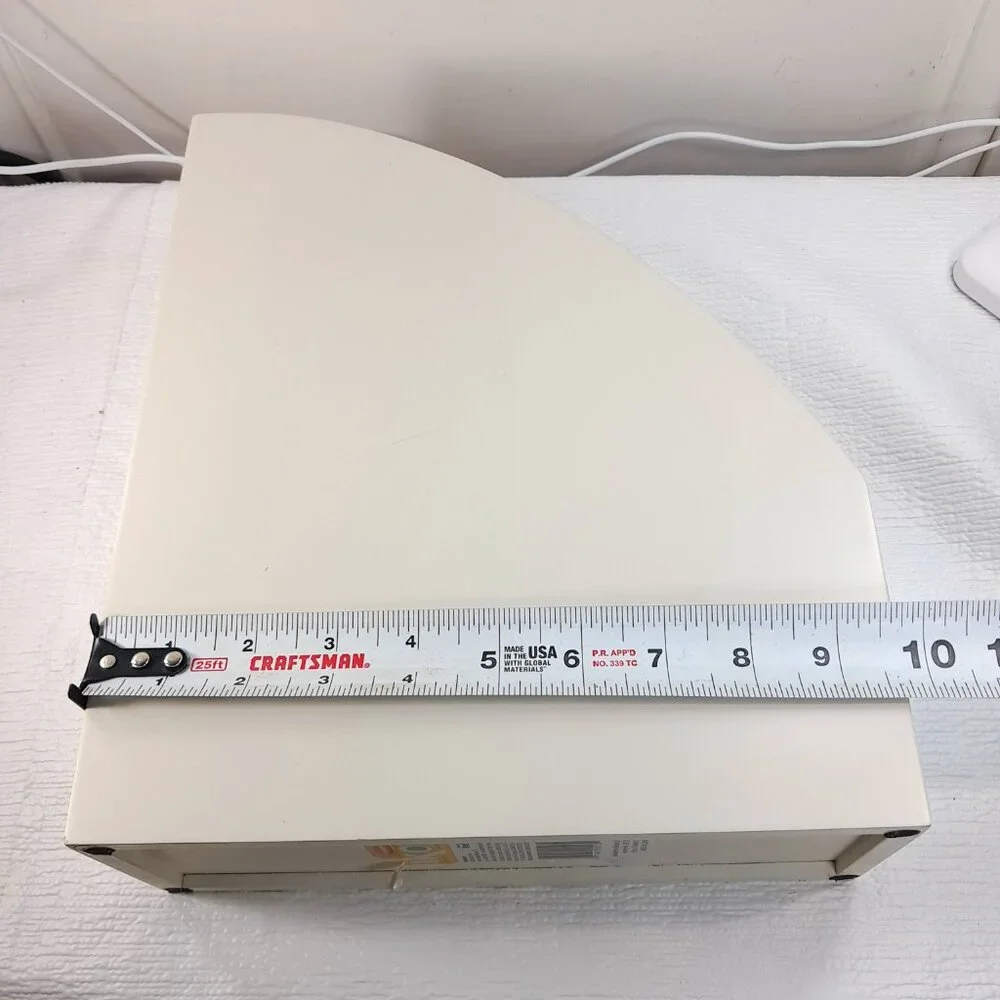 Rubbermaid Ikon wood‎ Magazine file organizer cream white storage Home Office