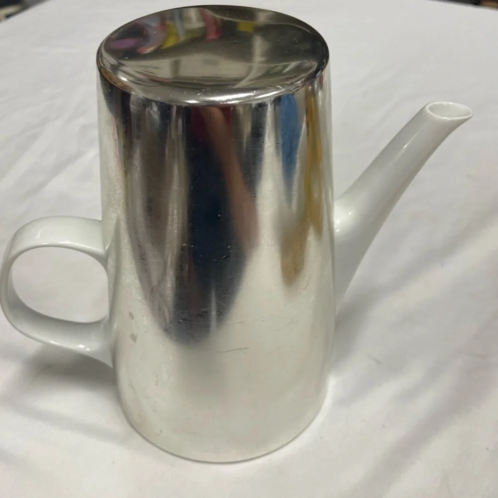 MCM VTG MELITTA 8-80 CERAMIC TEAPOT WITH INSULATING COVER GERMANY,‎ 1960S