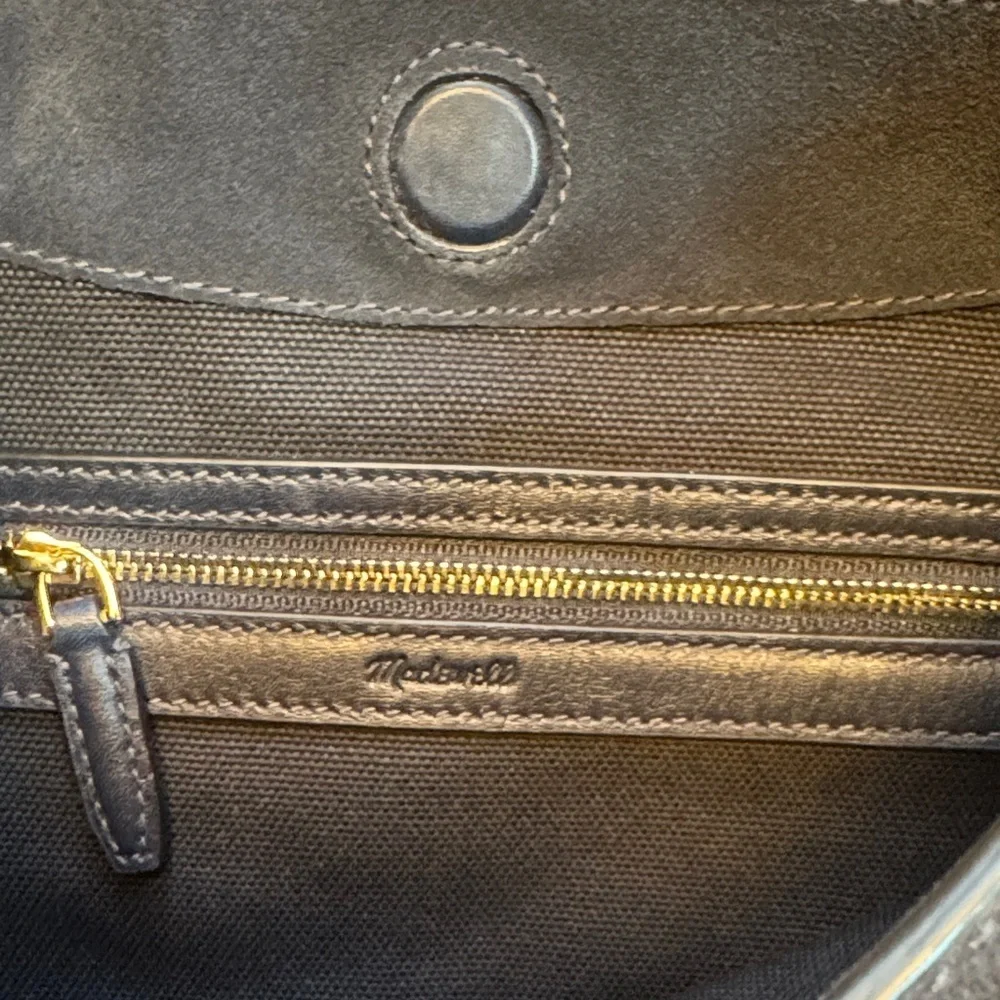 Madewell Mylie Studded Suede Hobo Shoulder Bag Juniper Berry Blue