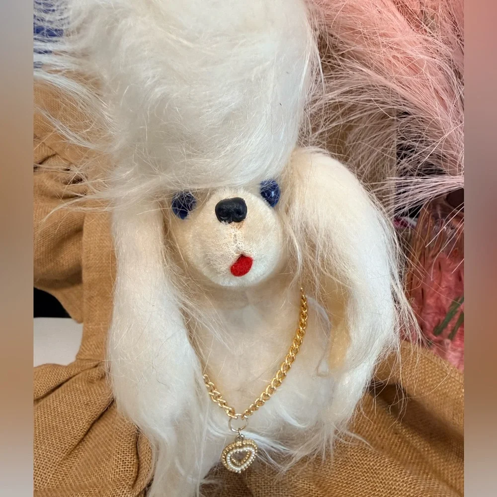 Vintage 1960’s Plush Pandora POODLE stuffed animal 13