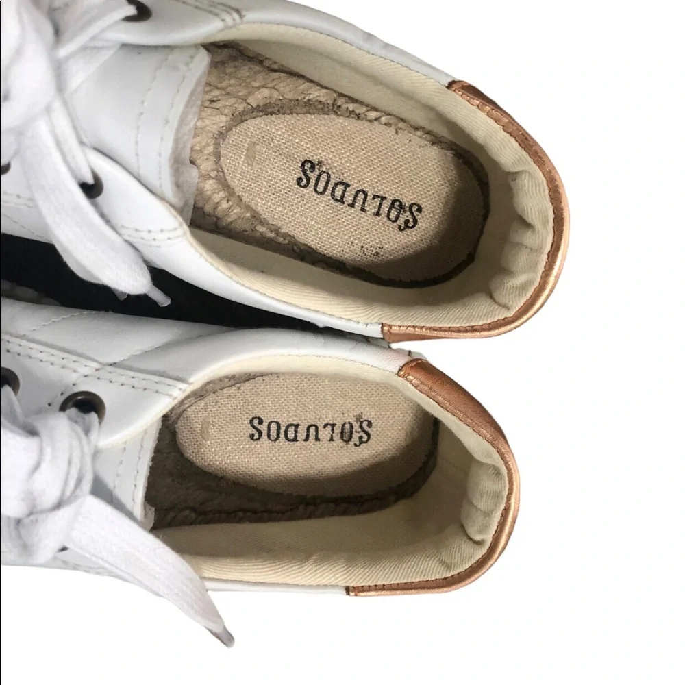 Soludos white leather