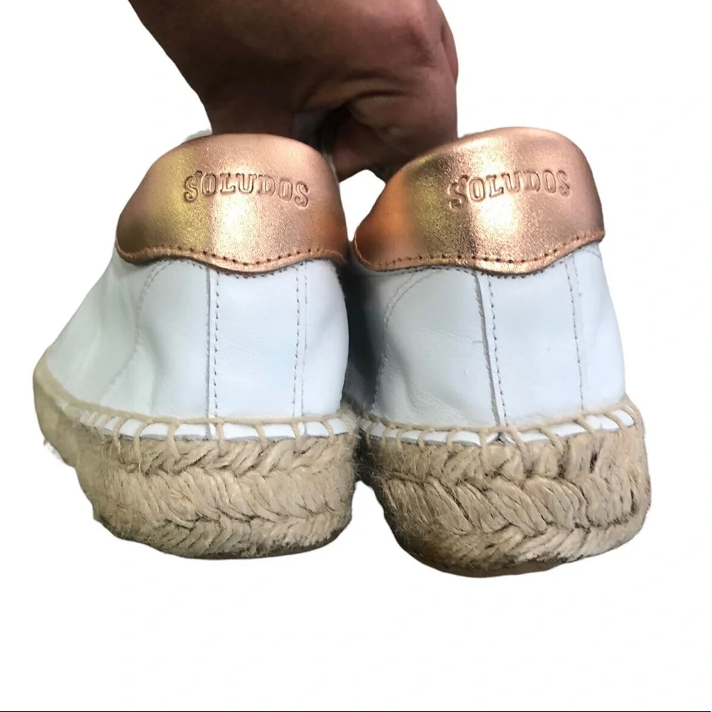 Soludos white leather