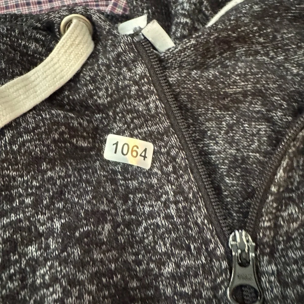 J.Crew Marled Gray Zip-Up Hoodie S