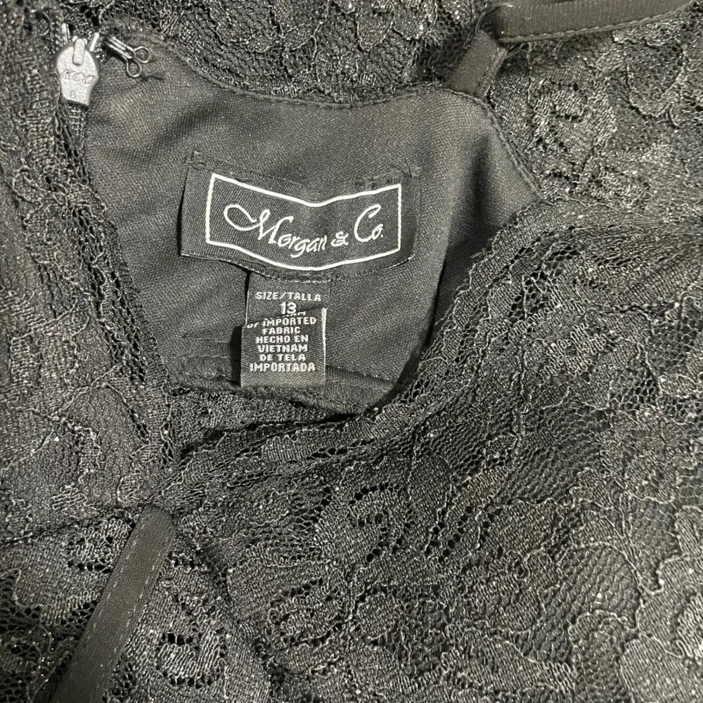 Lace Black Maxi Dress Formal Party Evening‎ Sleeveless Sexy Gown Junior Size 13