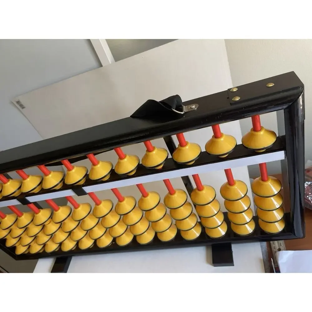 Large Japanese Chinese Abacus Big Soroban Abacus For Teacher & Student 13 Digits
