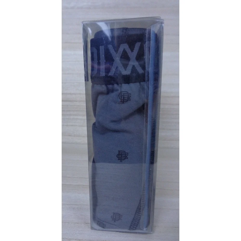 Dixxon Boxer Briefs Premium 2 Pack Mens Size Medium Solid/Gray Pattern‎