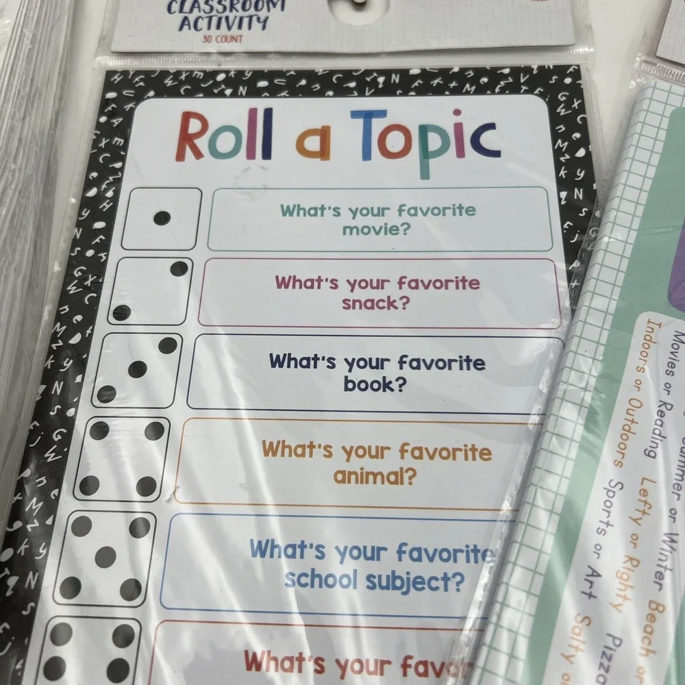 Back to School Bundle K-5th grade - 30 Welcome Bags - Games- 2 pks. Of Banners