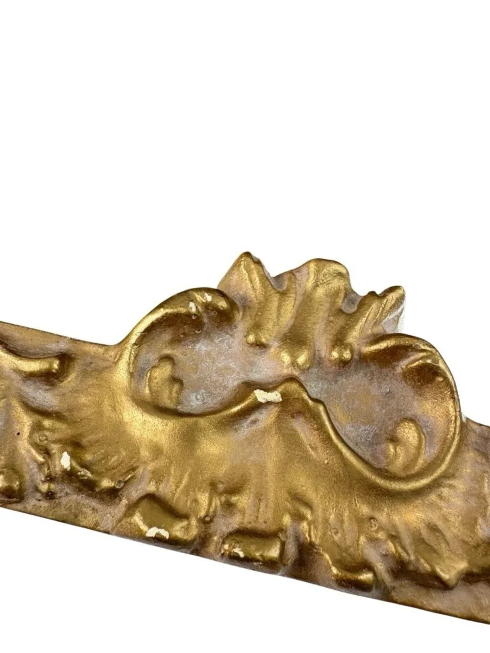 2 Vintage Gold Mirrored Wall Shelves Hollywood Regency Orante Decorated MCM