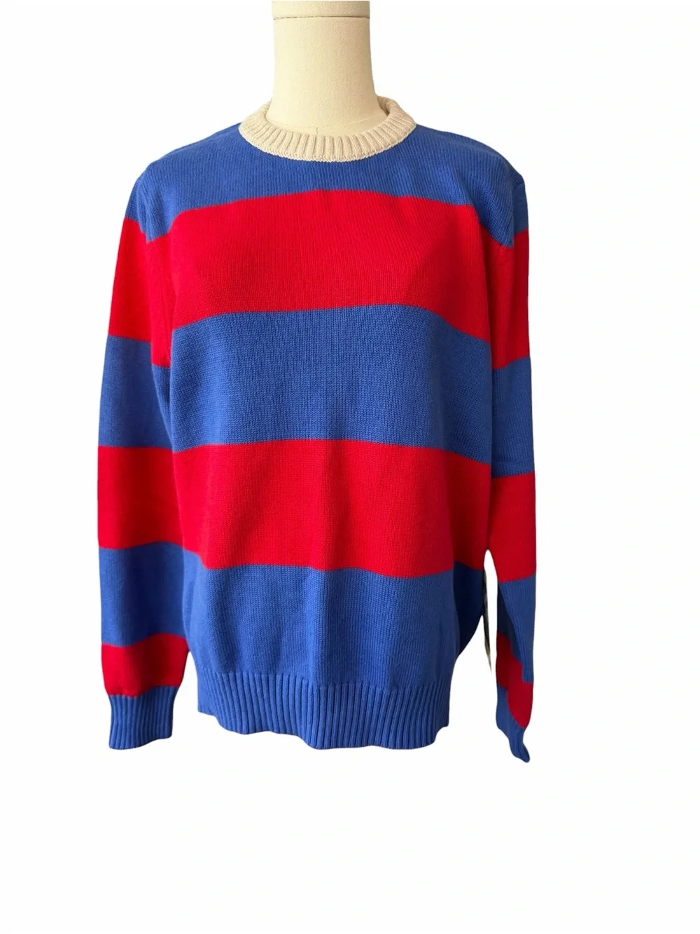 A1-21 Trovata Birds of Paradis Barbara Sweater Red/Blue Size M