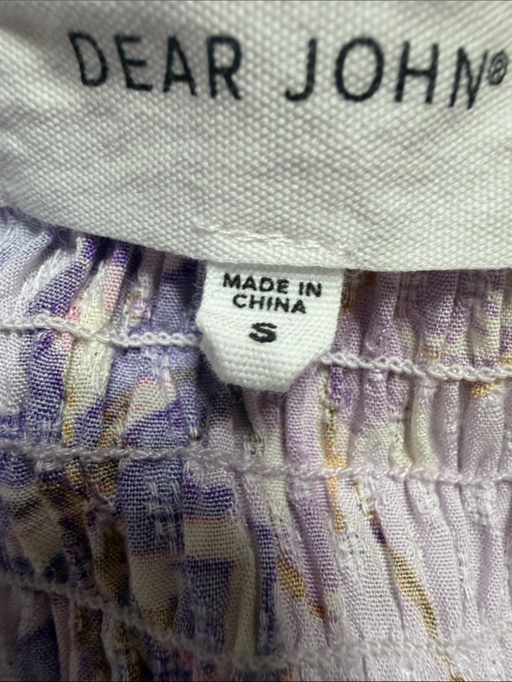 Dear John light lilac