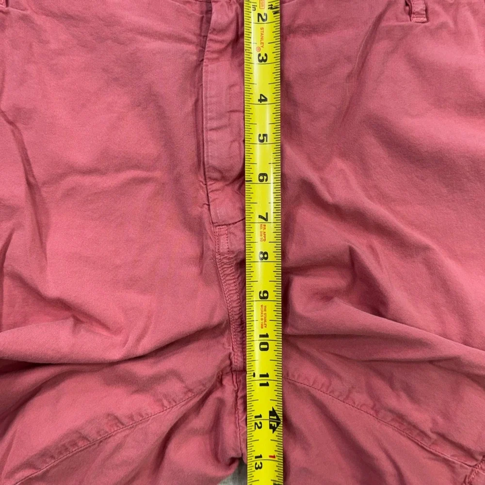 Faherty Men Chino Cotton/Tencel Blend Shorts In Nantucket Red Size 40 8