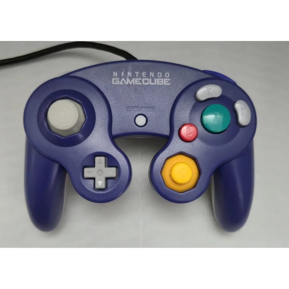 GameCube Controller - Clear & Indigo - Japan Import - Cleaned/Tested- NEW Sticks