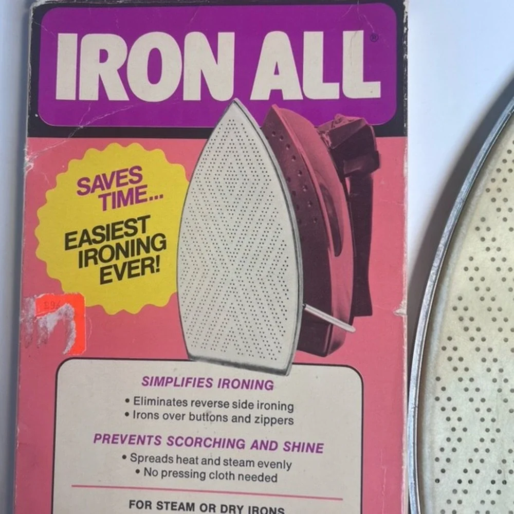 Vtg‎ IRON ALL Cover For Steam Or Dry Irons Attachment Stacy Products 1974