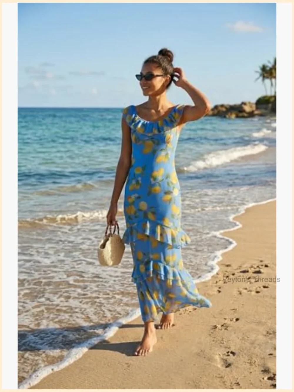 N/A flowy ruffle