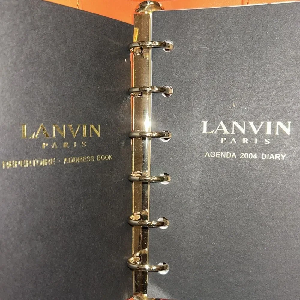 Lanvin orange agenda