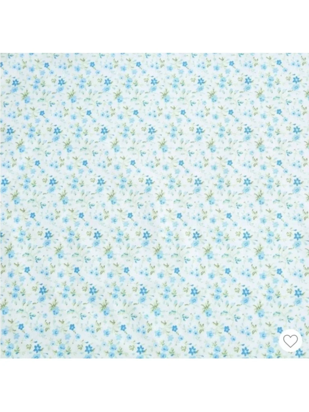 Laura Ashley Evie Full Blue Floral 100% Percale Cotton Sheet Set NWT
