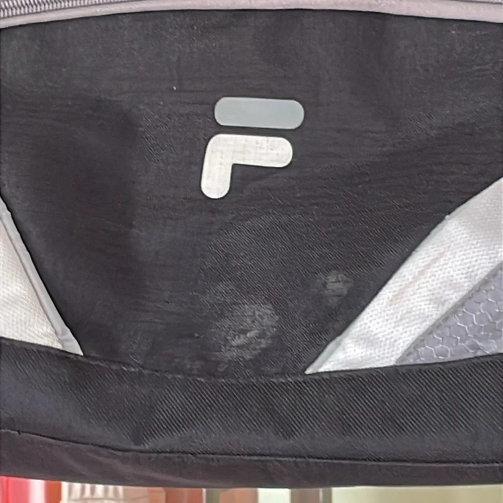 Fila Black and Gray Duffel Bag