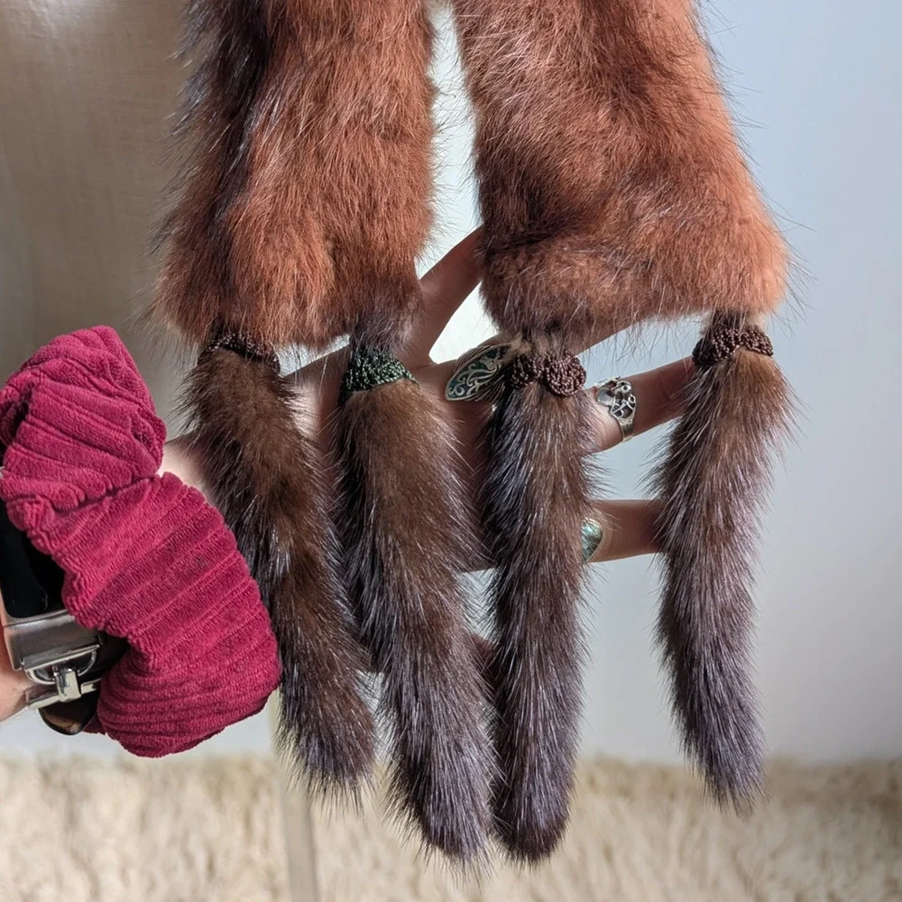 Vintage orange fur