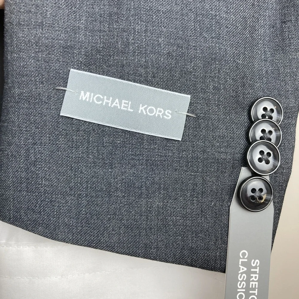 Michael Kors Mens Classic fit‎ Suit Jacket Blazer 36R Grey