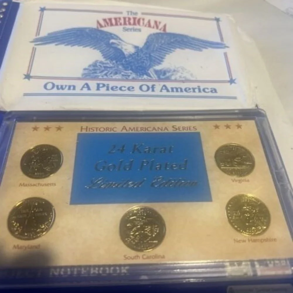 2000 LIMITED EDITION 24 KARAT GOLD‎ PLATED STATE QUARTERS GOLD COLLECTION