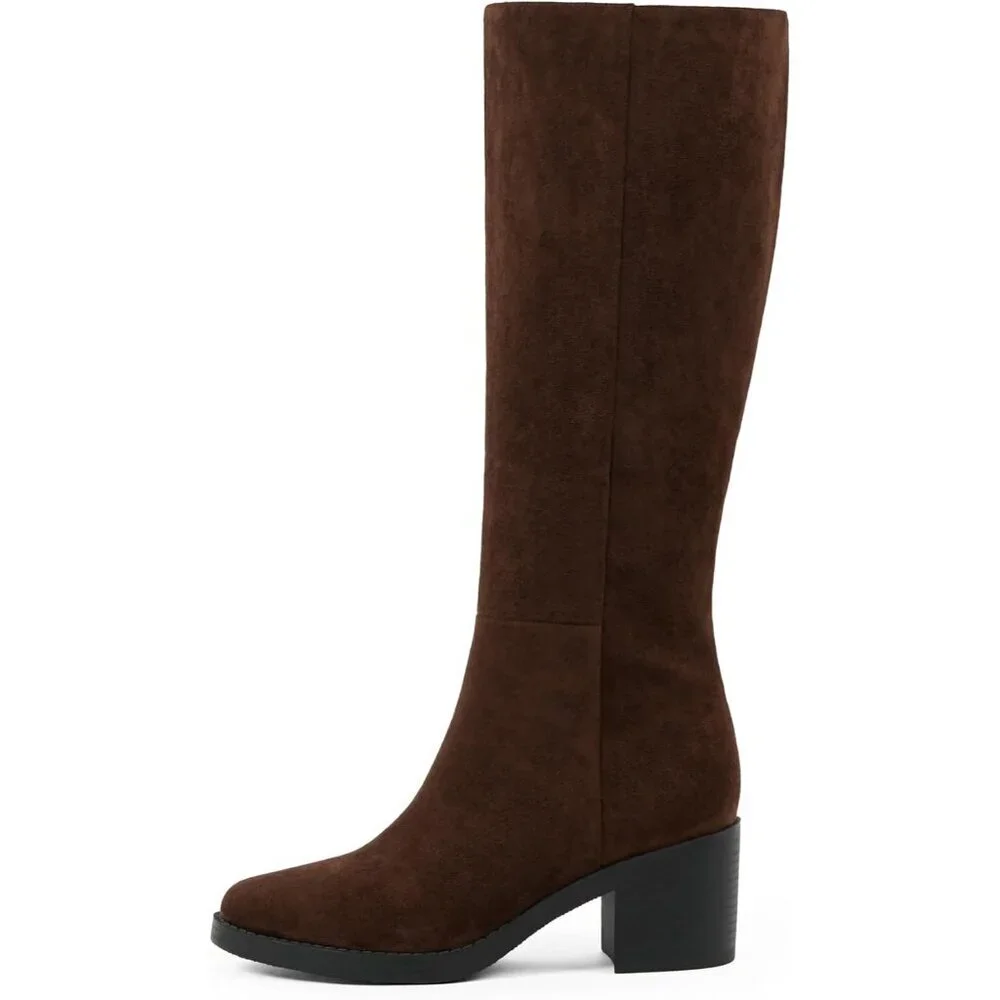 N/A brown suede
