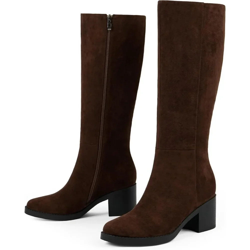 N/A brown suede