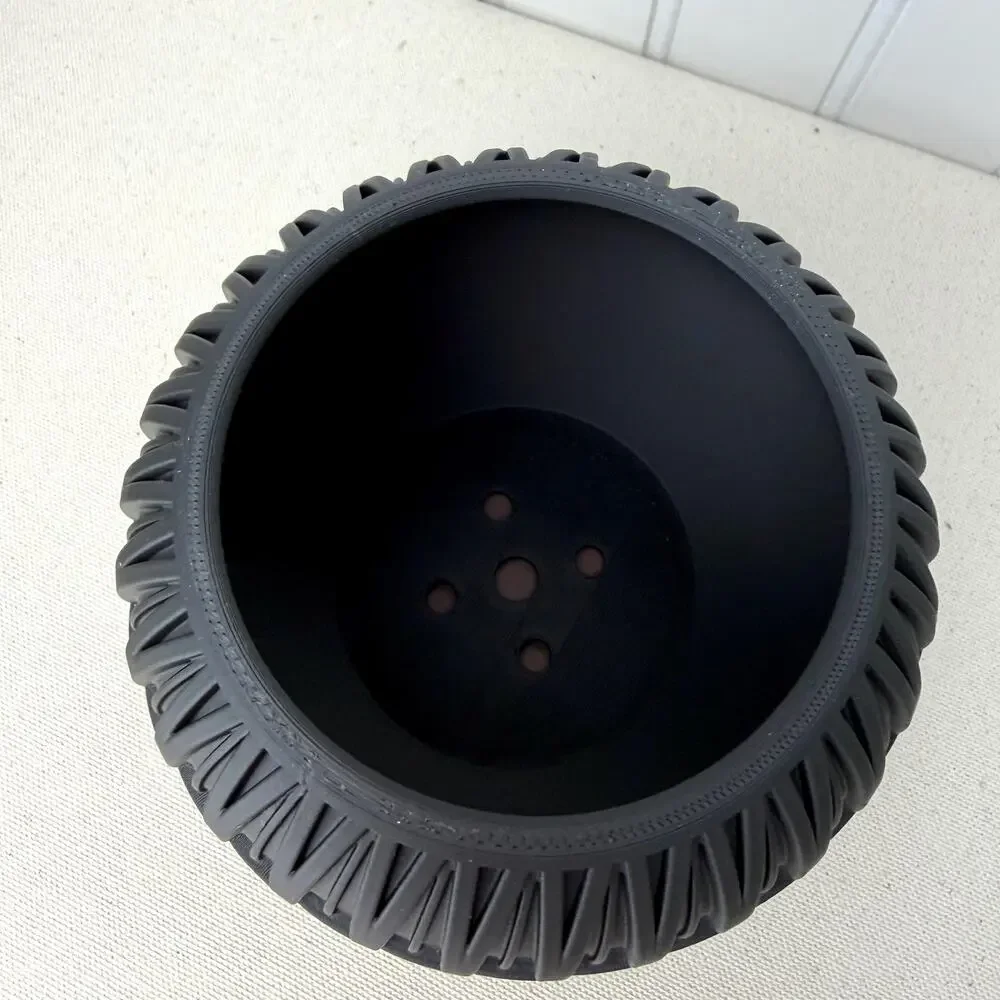 The Lumen Planter, Indoor Flower Pot, Tabletop Planter, Raised Pattern