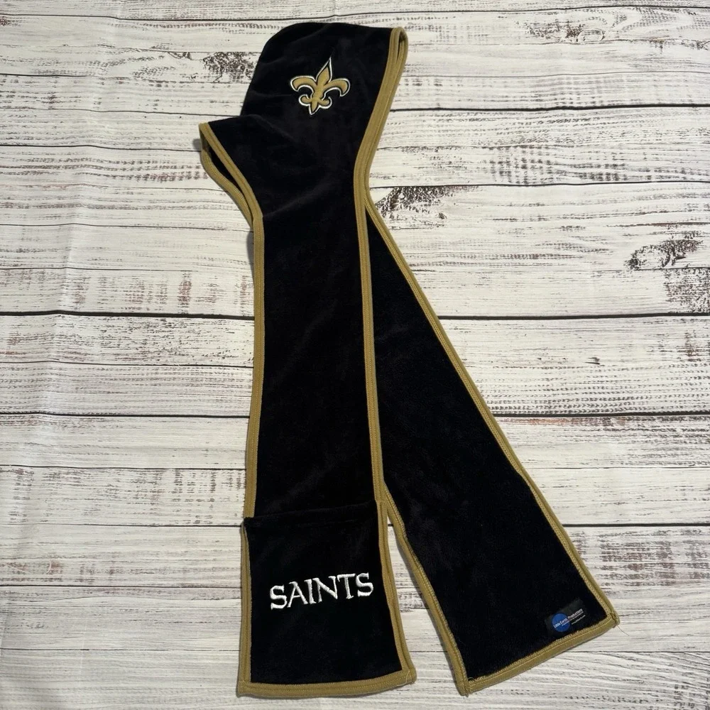 New Orleans Saints NFL Ultra‎ Fleece Hoodie Scarf by Little Earth