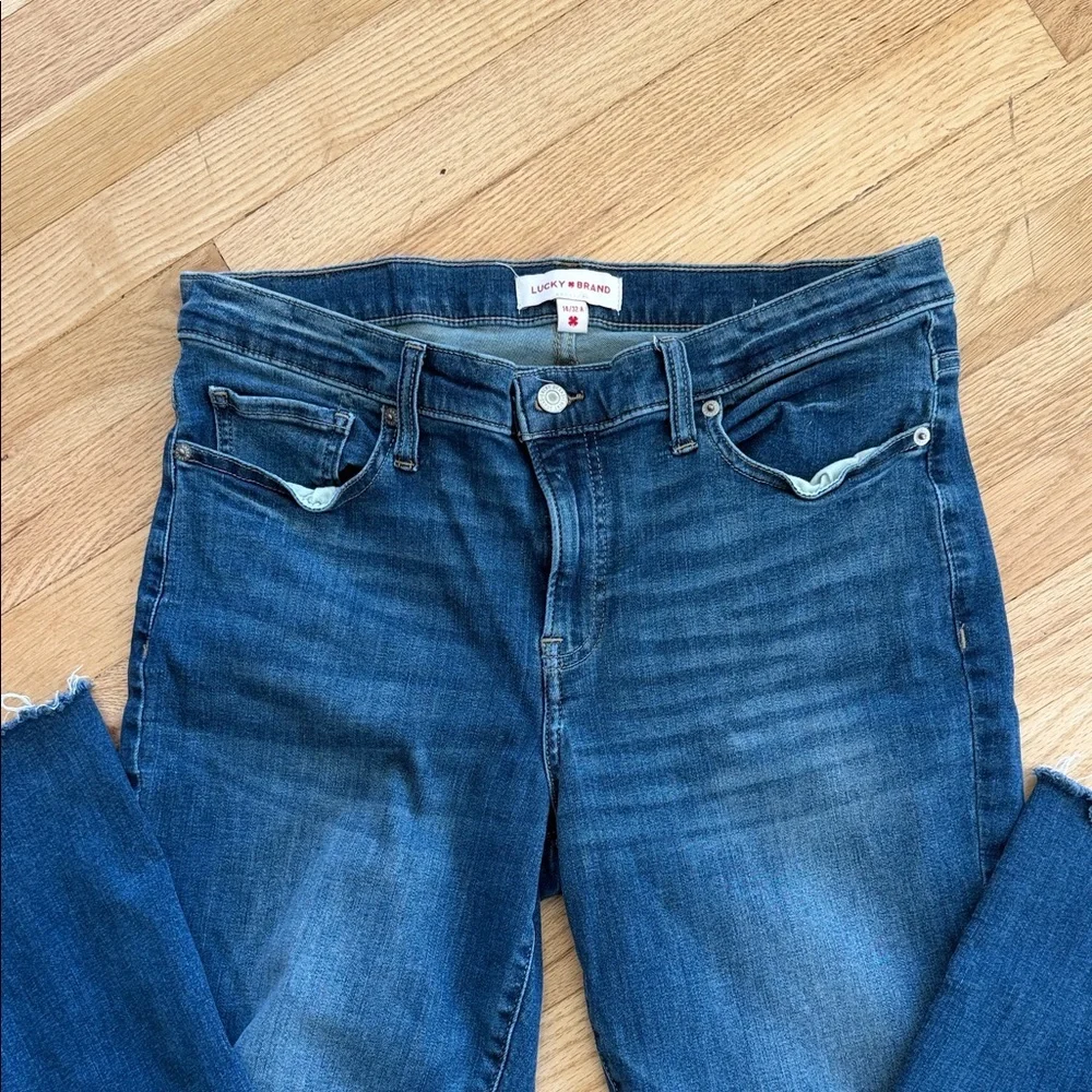 Lucky Brand Women's Dark Indigo Straight-Leg Jeans