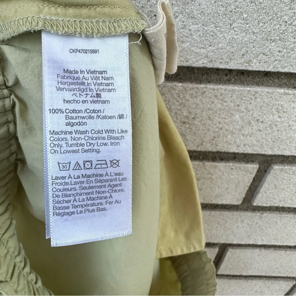 Madewell Pull-On Shorts in Signature Popin Faded Seagrass Pistachio Sage Green S
