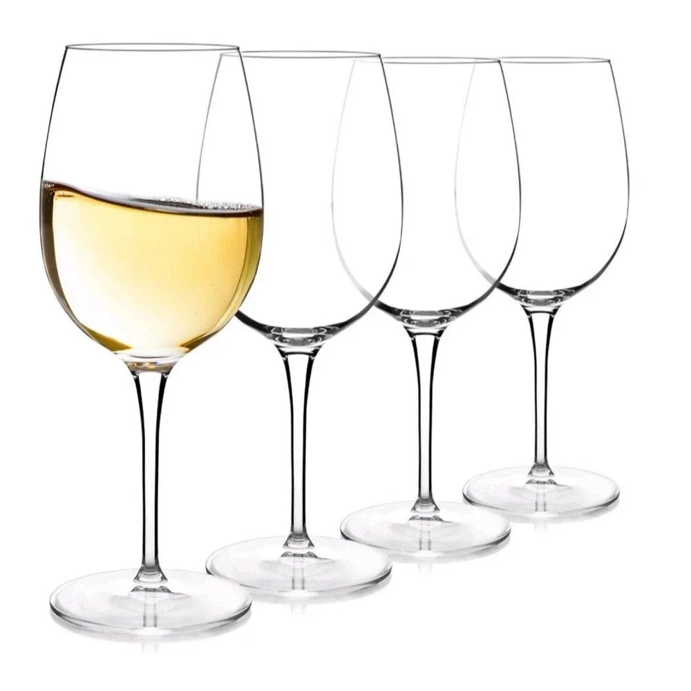 Luigi Bormioli Chardonnay 4 set 16.25oz Crystal Wine Glasses Event Wedding Party