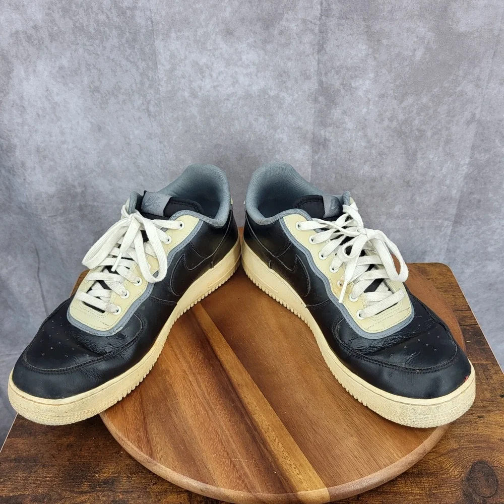 Nike Air Force 1 LV8 Sneakers Mens 13 Black Pure Platinum Lace Up Shoes Platinum