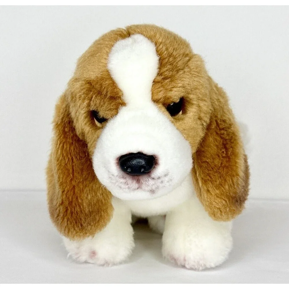 Nat & Jules 2015 Dog Basset Hound stuffed animal Plush Demdaco 13 inch‎