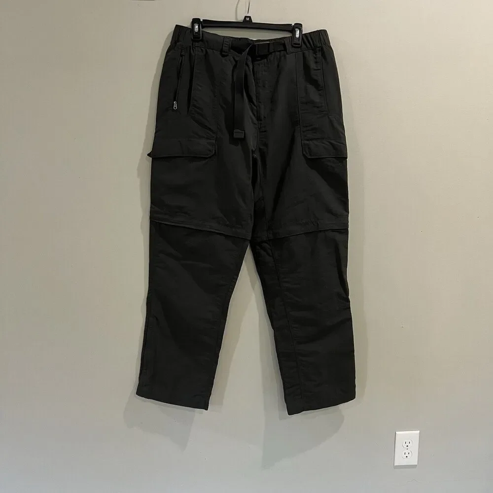 The North Face Convertible‎ Pants Mens XLarge Gray Short Zip Off Outdoor Hiking