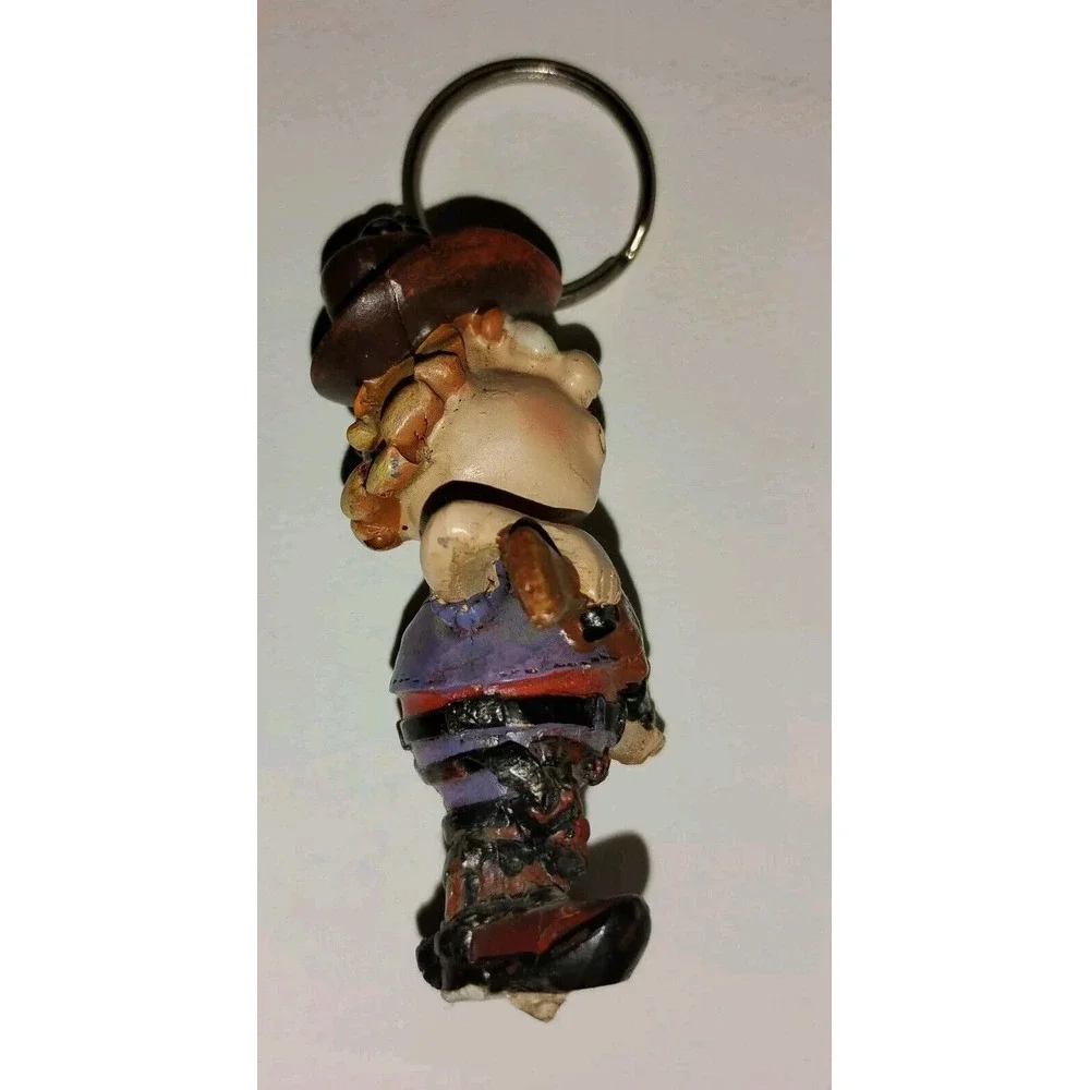 Crazy Crosseyed Cowboy Keychain Figure Possible Vintage Carrying‎ Shotgun Scar