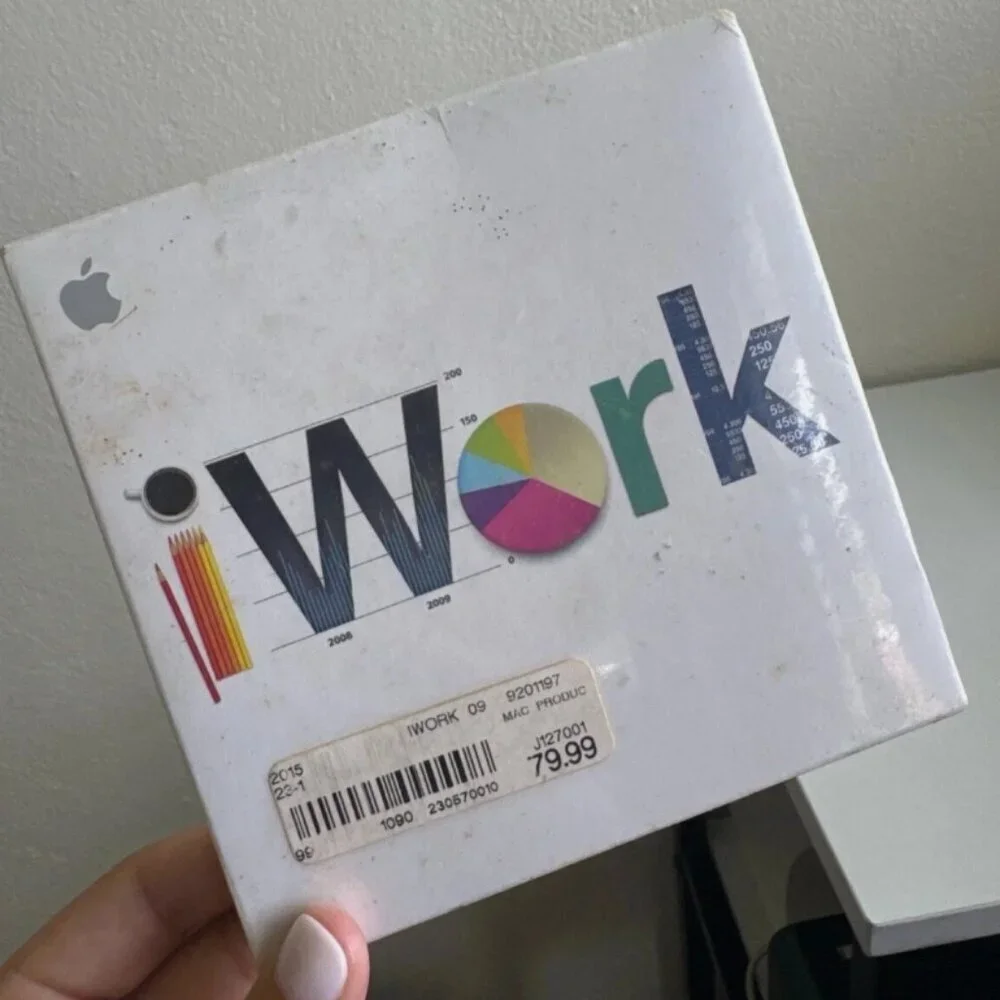 Apple iWork Retail Box - Vintage Apple Software for Mac OS (Collector’s Item)