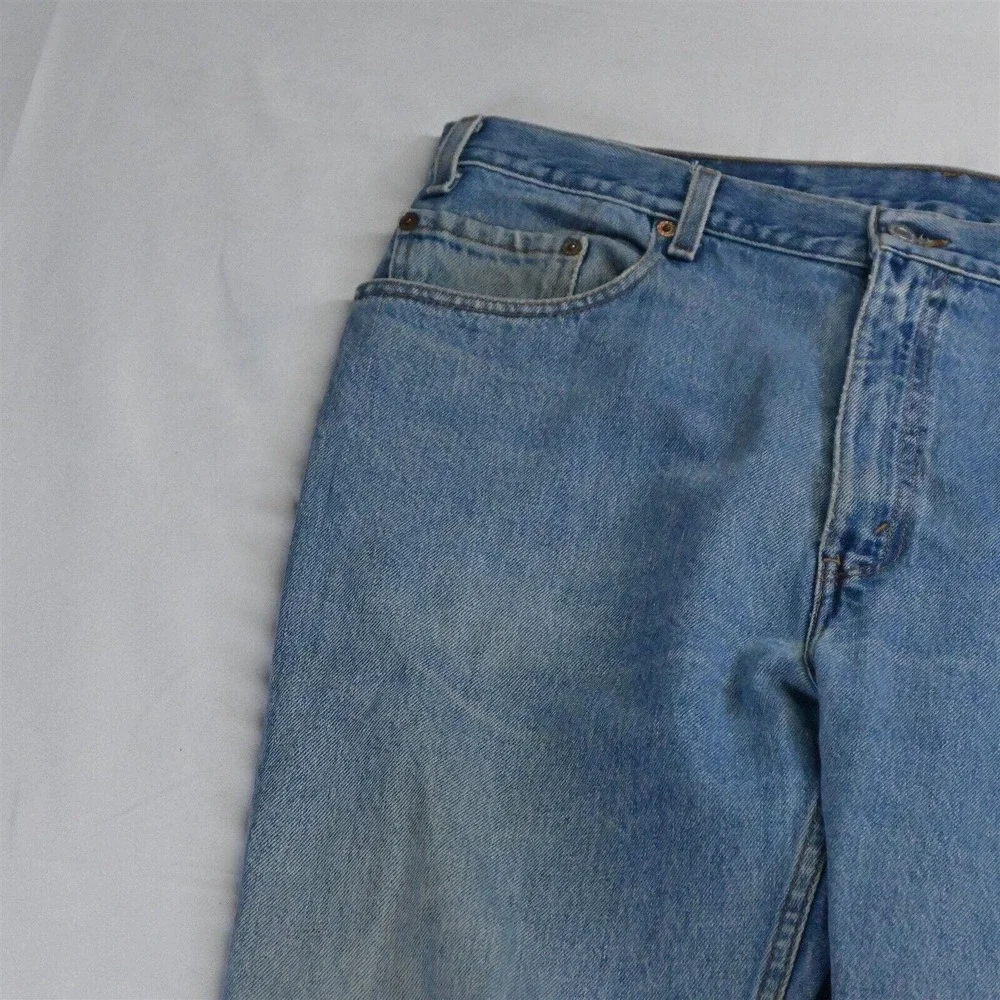 Vtg 2001 Grunge Levi's 38 x 32 505‎ Regular Straight Medium Stonewash Jeans
