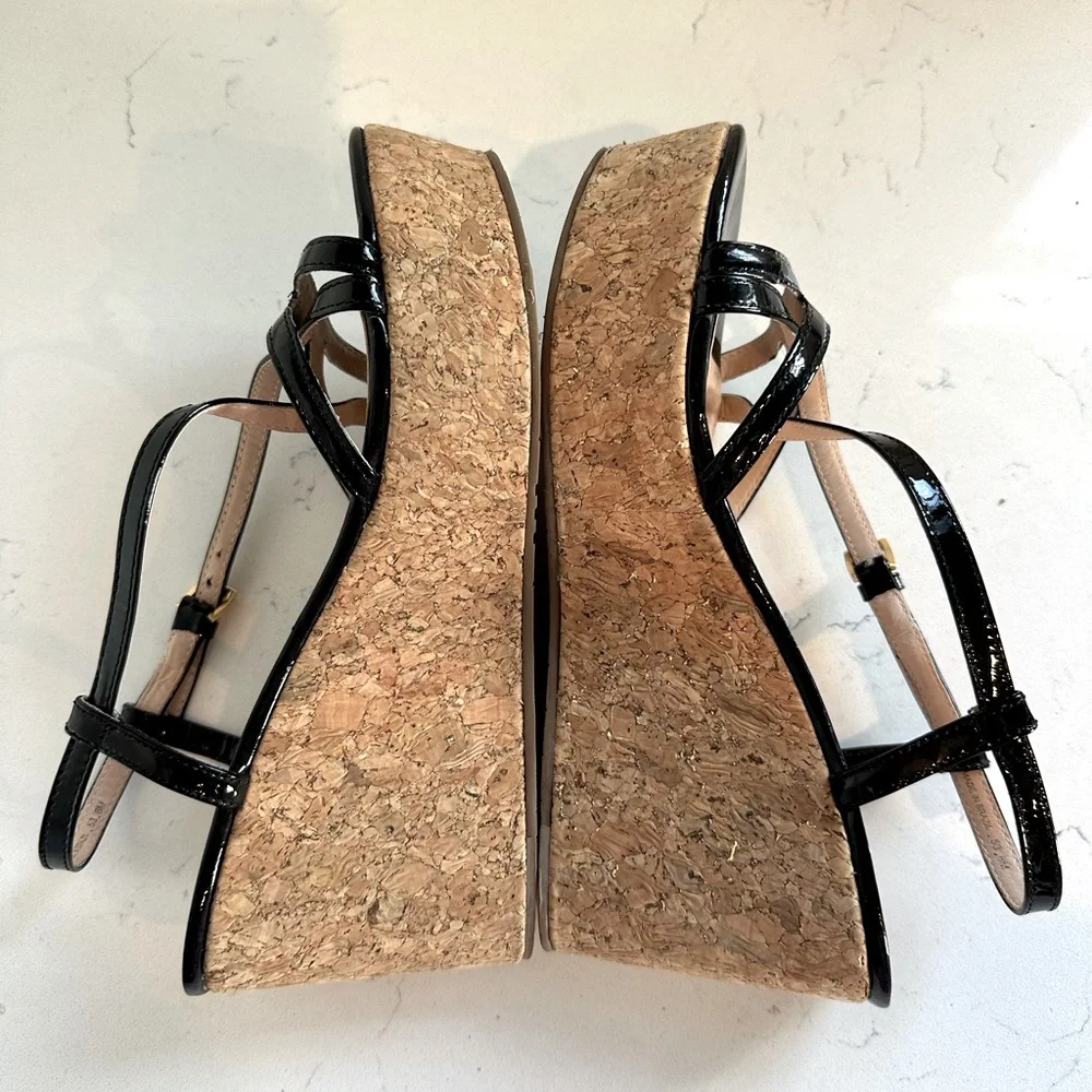 Kate‎ Spade Talanse Strappy Patent Wedge, US 6