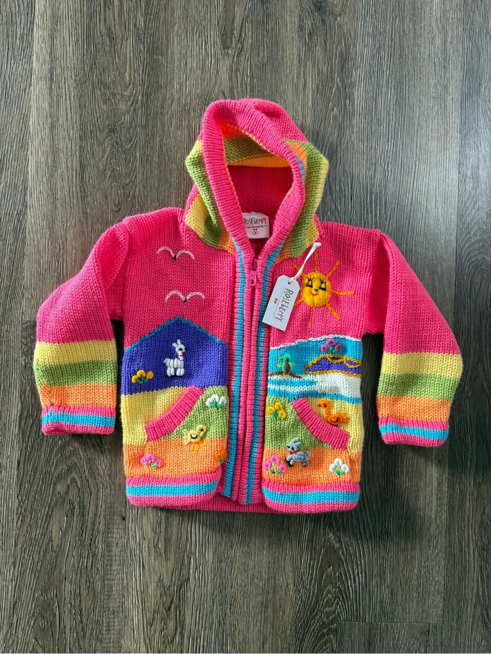 Roseberry brand Peruvian-style children's knitted  size 2