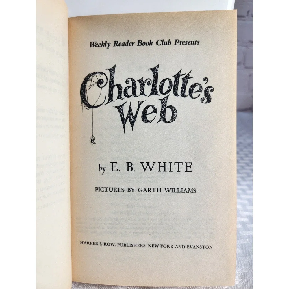 Charlotte's Web 1952 Hardcover Weekly Reader Books (Newberry Honor) E. B. White