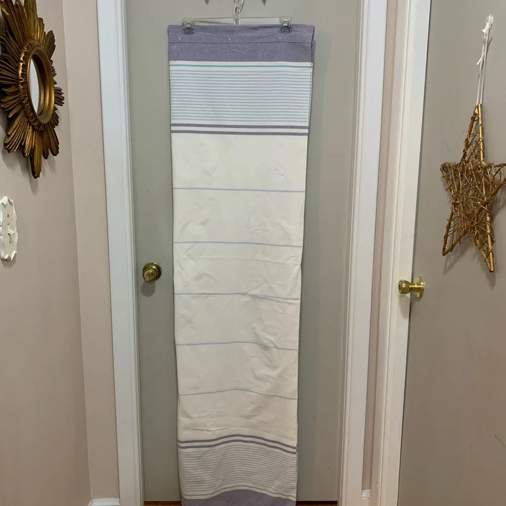 Nautical Design Blue Stripped shower curtain