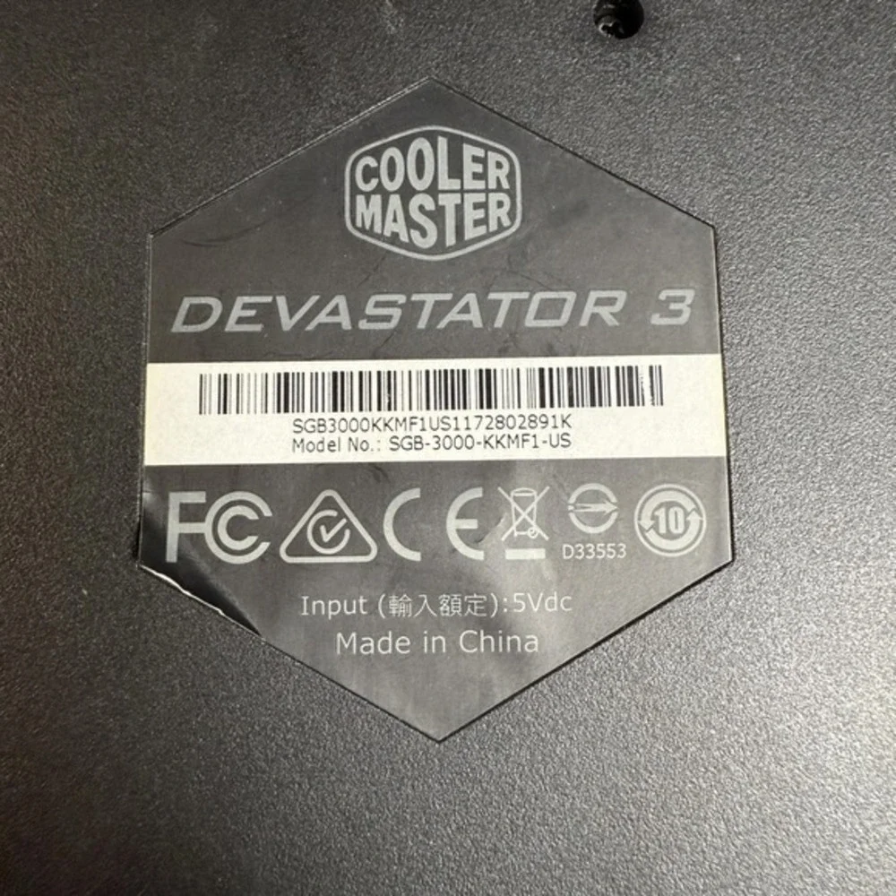 Cooler Master days esports backlit