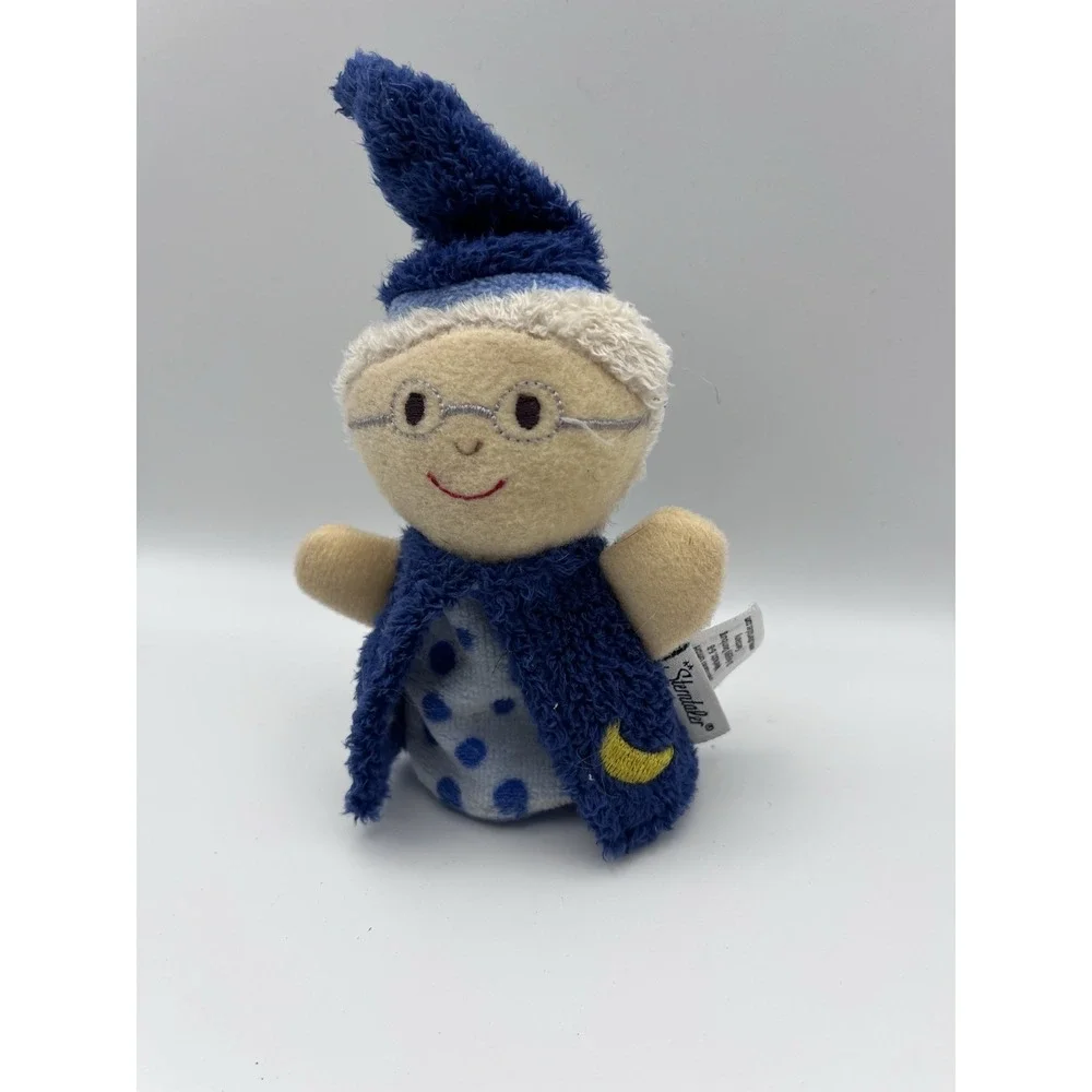 Sterntaler Wizard Finger Puppet Blue Moon & Stars Plush Storytelling Toy Germany